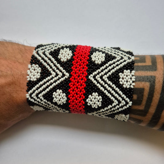 Pulseira de Miçanga fio Elástico Povo Waura