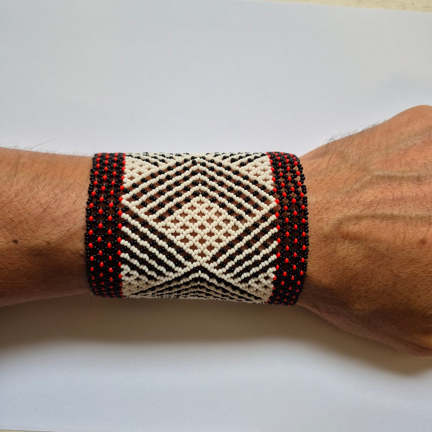 Pulseira de Miçanga Fio Elástico Povo Waura