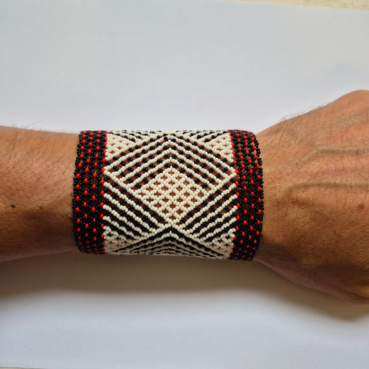 Pulseira de Miçanga Fio Elástico Povo Waura