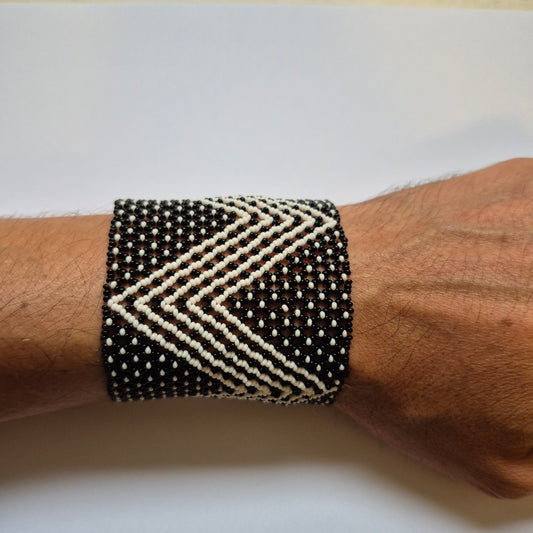 Pulseira de Miçanga Fio Elástico Povo Waura
