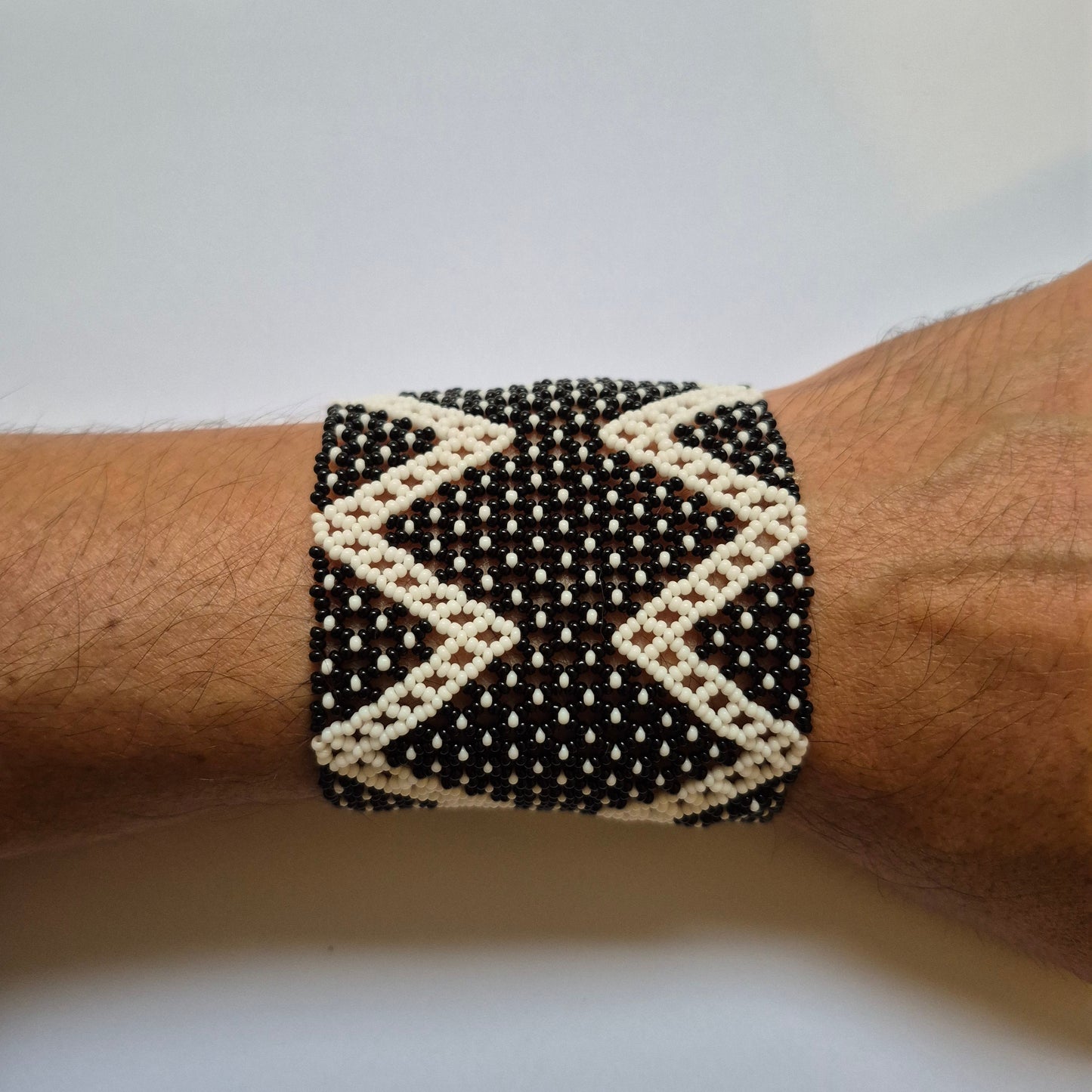 Pulseira de Miçanga Fio Elástico Povo Waura