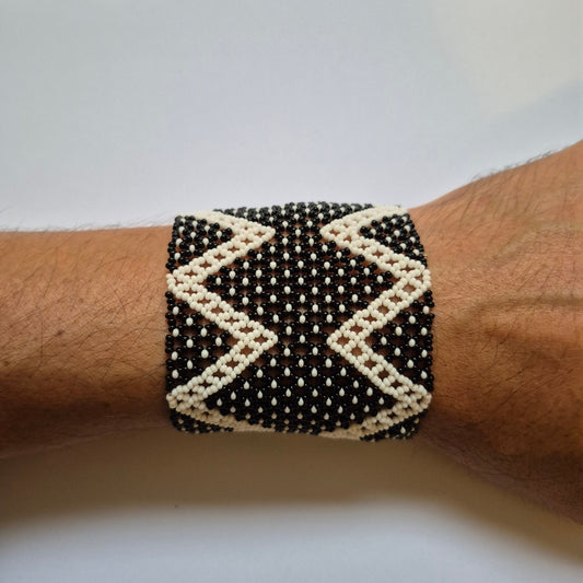 Pulseira de Miçanga Fio Elástico Povo Waura