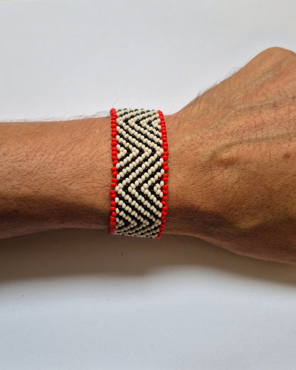 Pulseira de Miçanga Fio Elástico Povo Waura