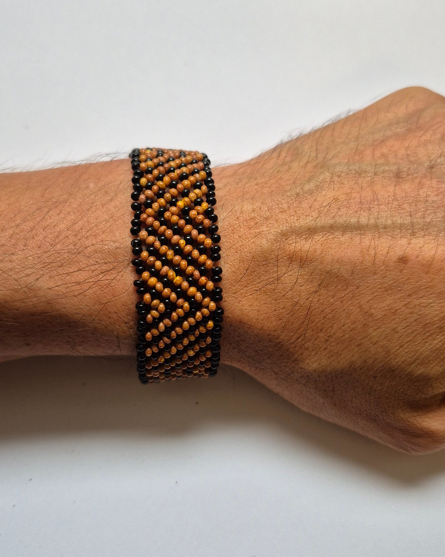 Pulseira de Miçanga Fio Elástico Povo Waura