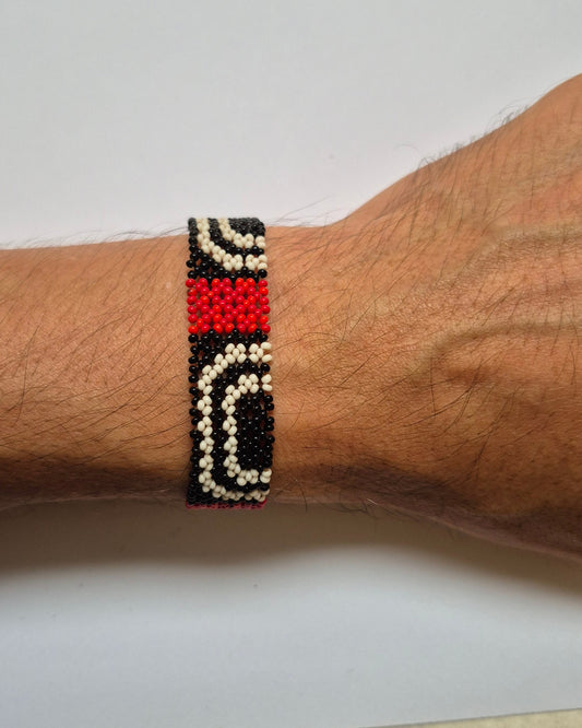Pulseira de Miçanga Fio Elástico Povo Waura
