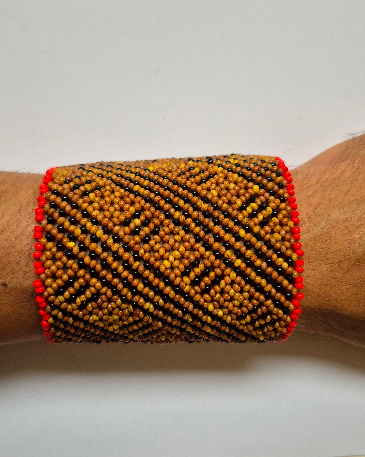Pulseira de Miçanga Fio Elástico Povo Waura