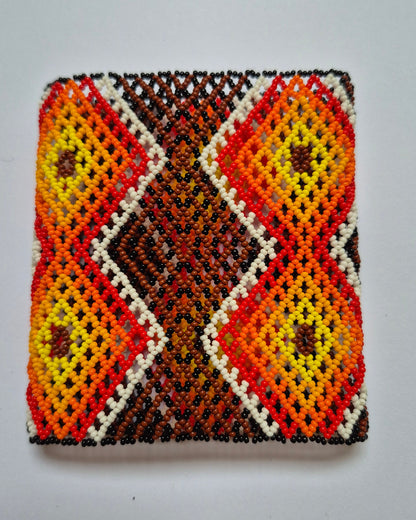 Pulseira de Miçanga Colorida Fio Elástico Povo Waura