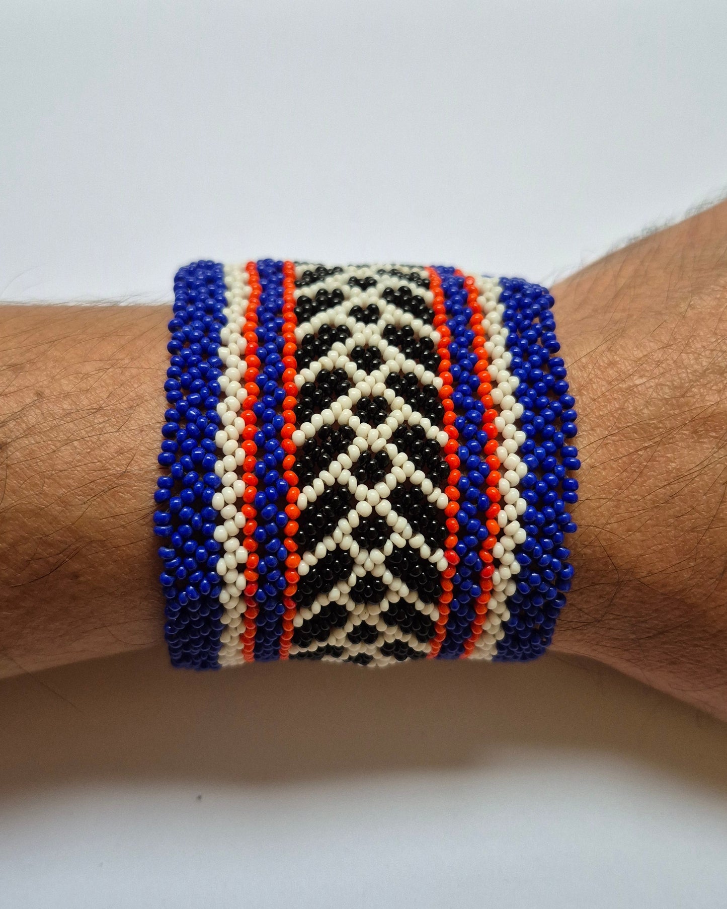 Pulseira de Miçanga colorida Fio Elástico Povo Waura
