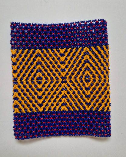 Pulseira de Miçanga Colorida Fio Elástico Povo Mehinako