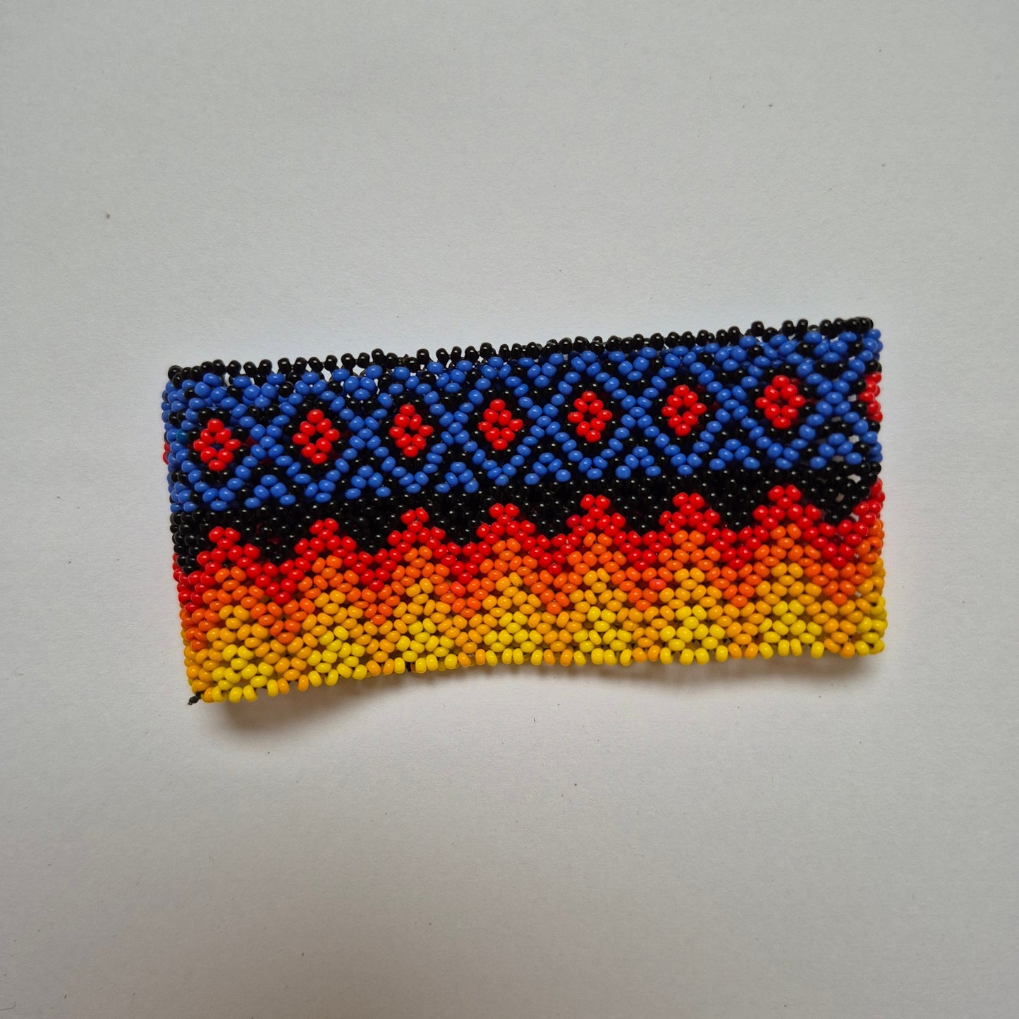 Pulseira de Miçanga Colorida Fio Elástico Povo Mehinako