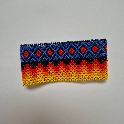 Pulseira de Miçanga Colorida Fio Elástico Povo Mehinako
