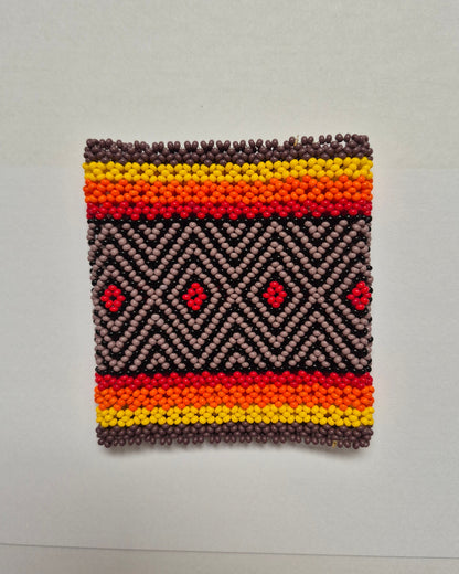Pulseira de Miçanga Colorida fio Elástico Povo Kamayurá