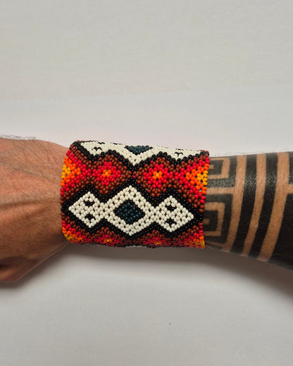 Pulseira de Miçanga fio Elástico Povo Kamayurá