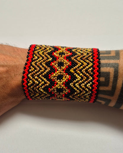 Pulseira de Miçanga fio Elástico Povo Kamayurá