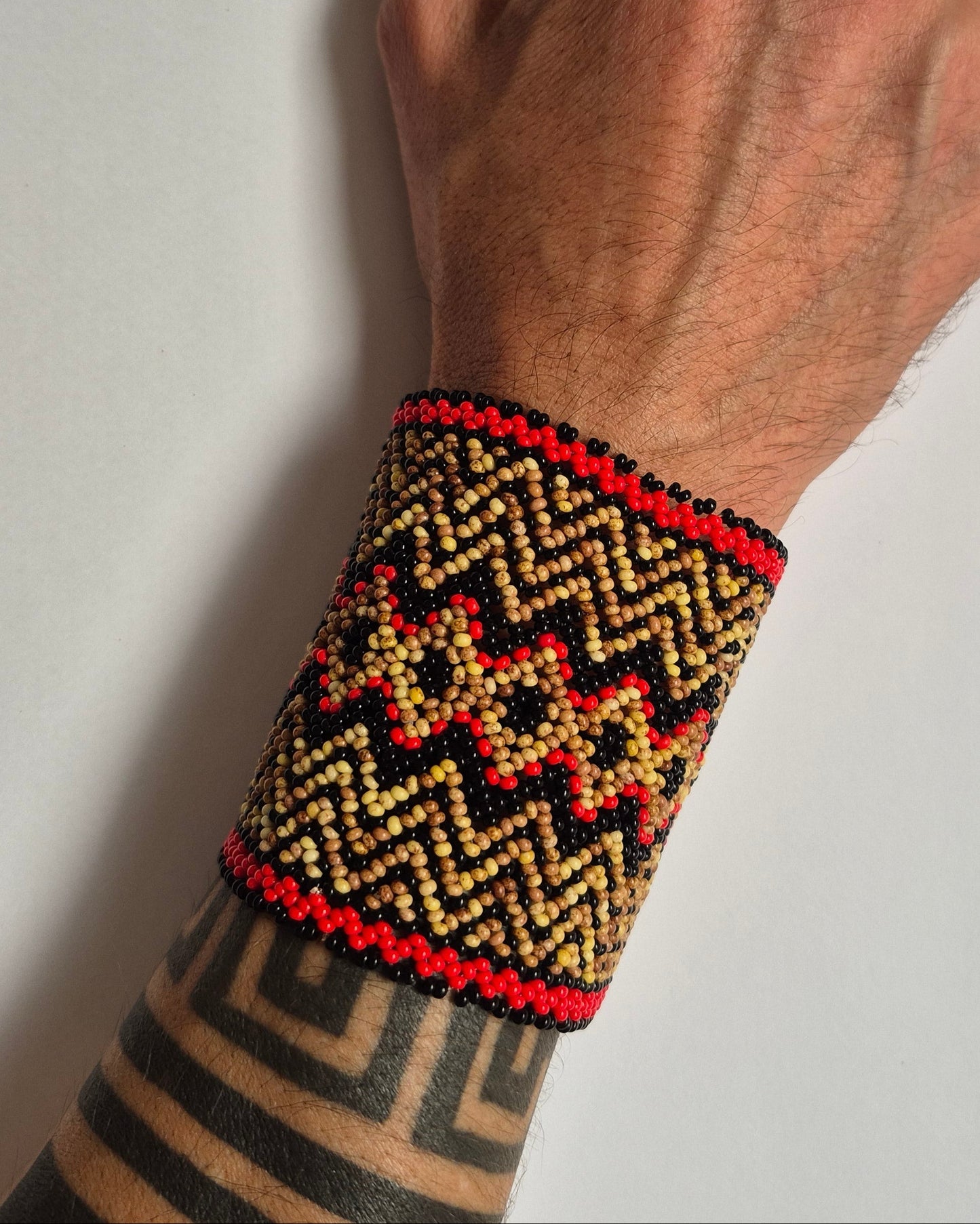 Pulseira de Miçanga fio Elástico Povo Kamayurá