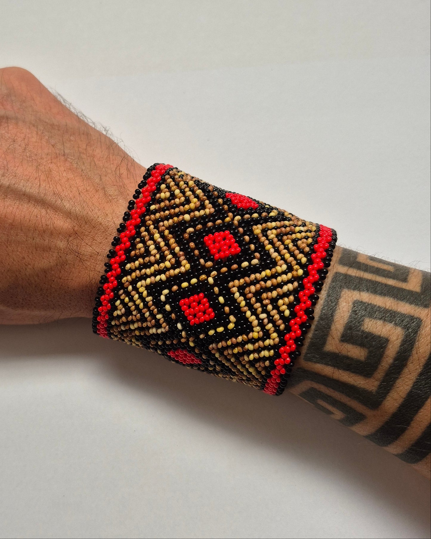 Pulseira de Miçanga fio Elástico Povo Kamayurá
