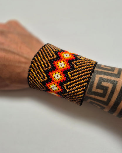 Pulseira de Miçanga fio Elástico Povo Kamayurá