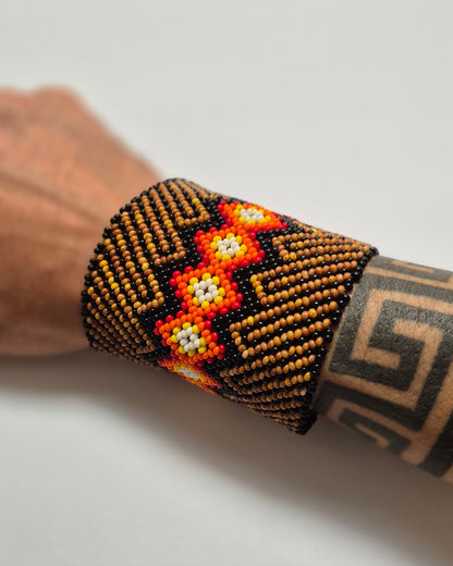 Pulseira de Miçanga fio Elástico Povo Kamayurá