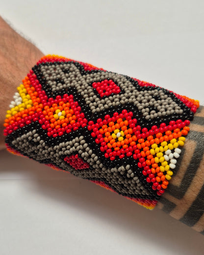 Pulseira de Miçanga fio Elástico Povo Kamayurá