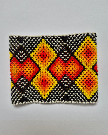 Pulseira de Miçanga Colorida Fio elástico Povo Waura