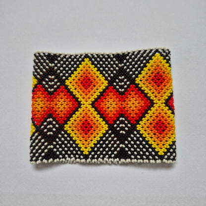 Pulseira de Miçanga Colorida Fio elástico Povo Waura