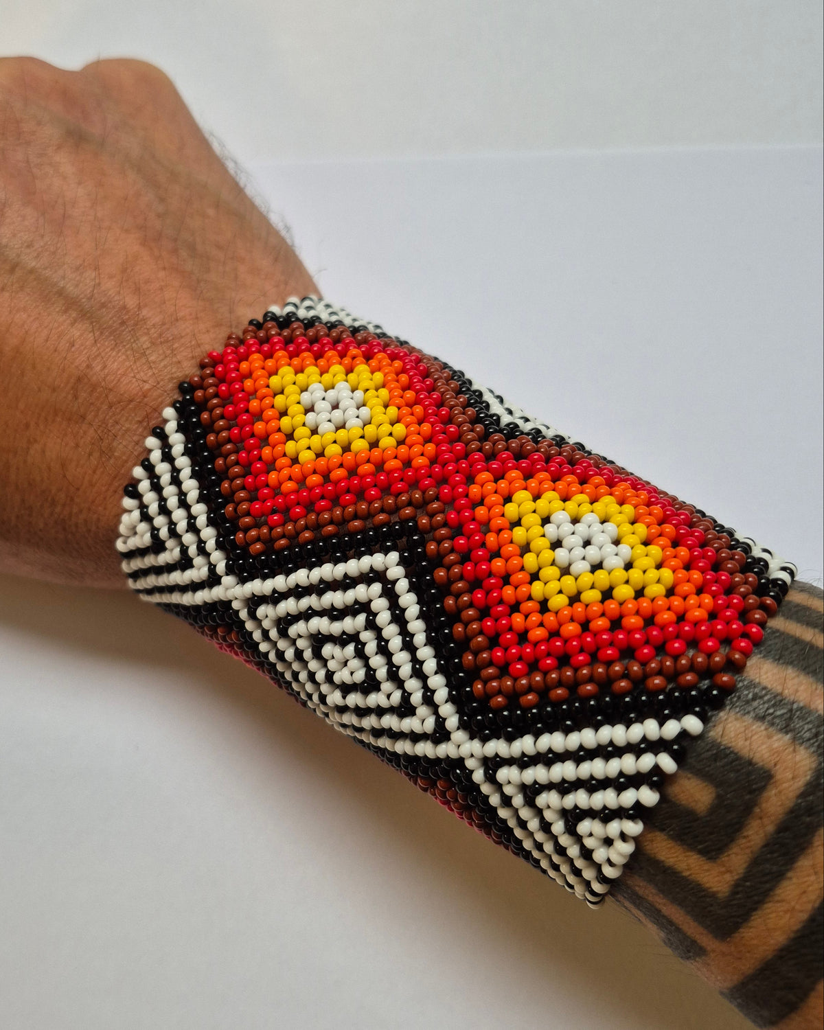 Pulseira de Miçanga fio Elástico Povo Kamayurá