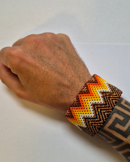 Pulseira de Miçanga fio Elástico Povo Kamayurá