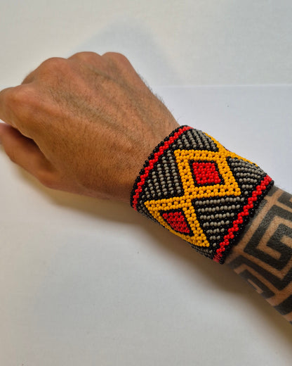 Pulseira de Miçanga fio Elástico Povo Kamayurá