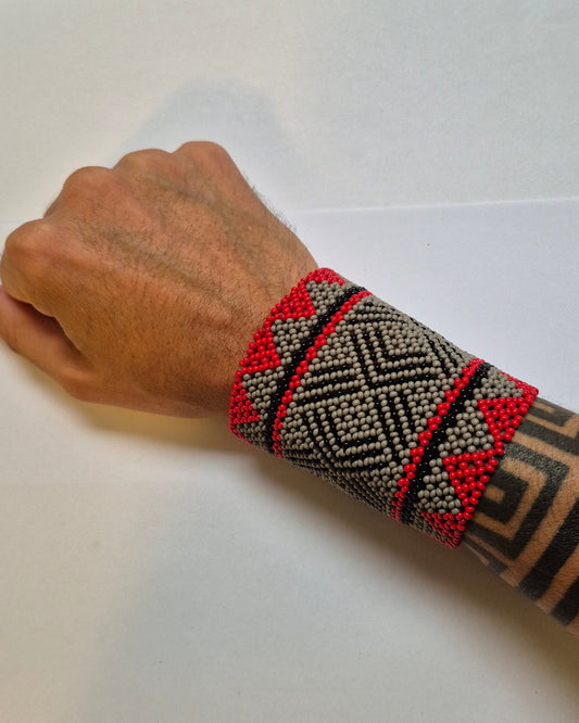 Pulseira de Miçanga fio Elástico Povo Kamayurá