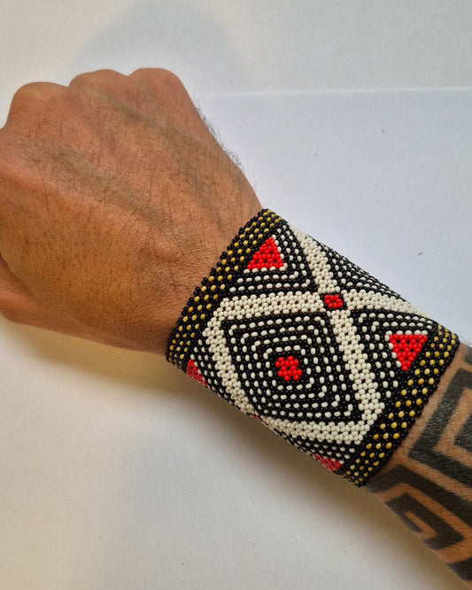 Pulseira de Miçanga fio Elástico Povo Kamayurá