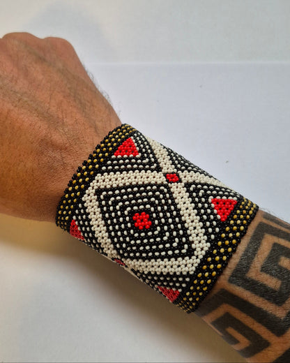 Pulseira de Miçanga fio Elástico Povo Kamayurá