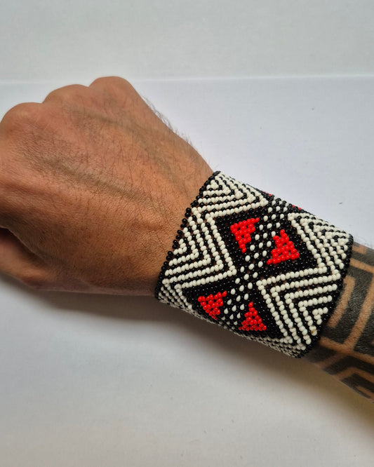 Pulseira de Miçanga fio Elástico Povo Kamayurá