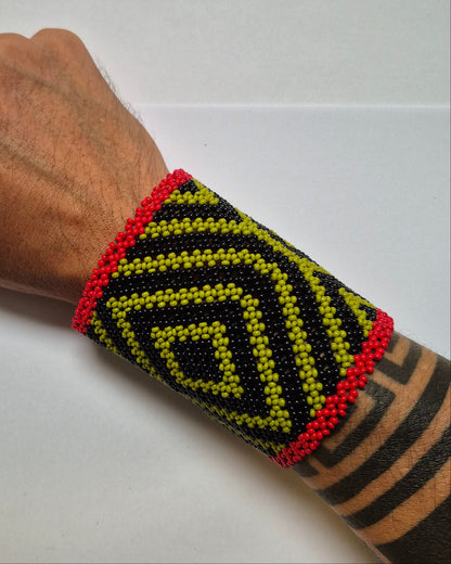 Pulseira de Miçanga fio Elástico Povo Kamayurá