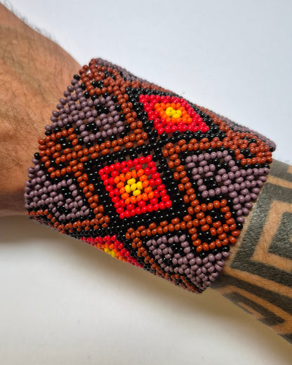 Pulseira de Miçanga fio Elástico Povo Kamayurá