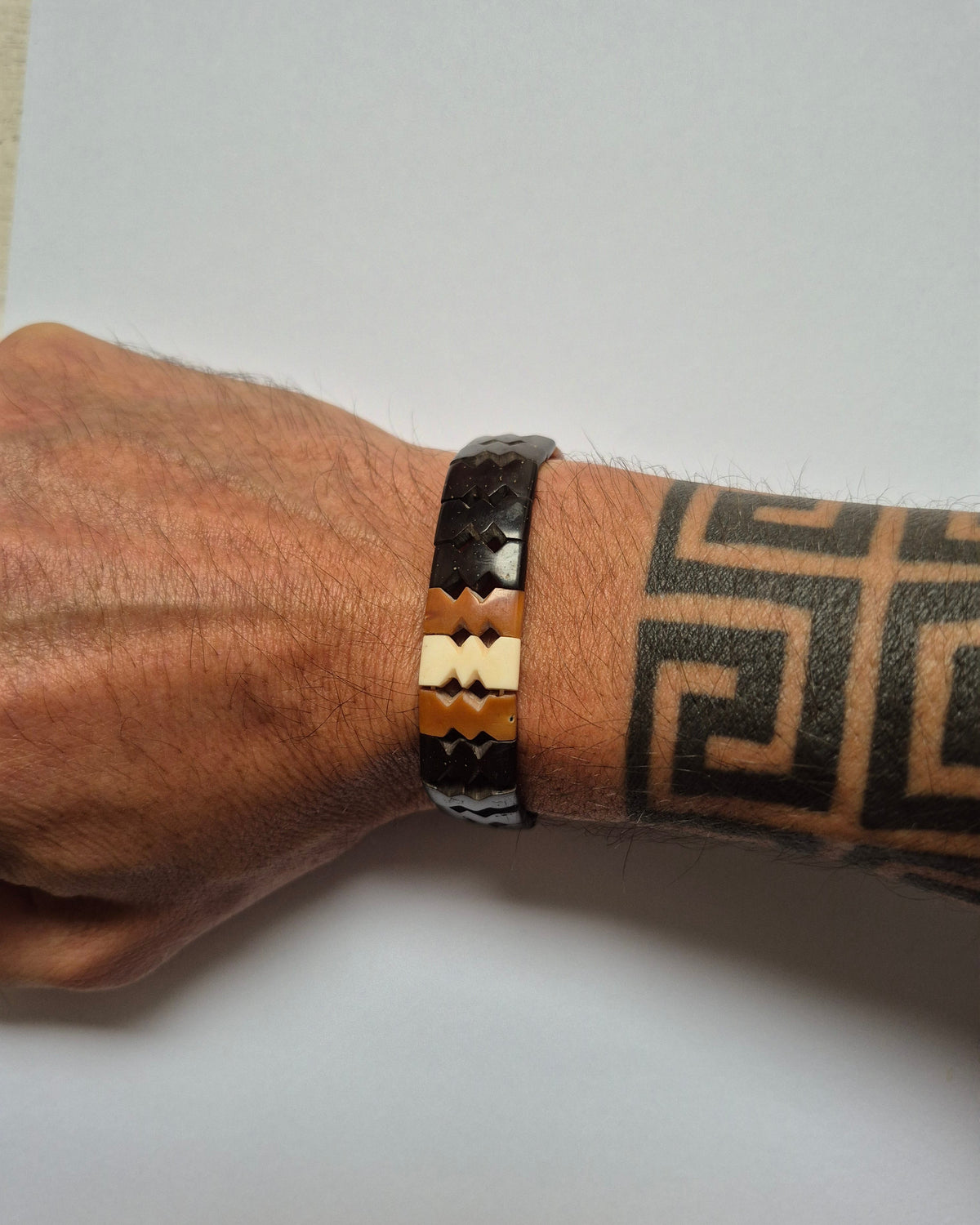 Pulseira Indígena de Tucum Inaja e Jarina Povo Rikbaktsa
