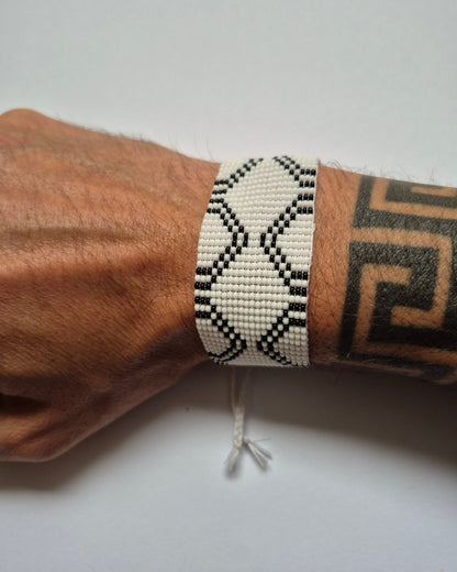 Pulseira de Miçanga Ajustável Povo Waura