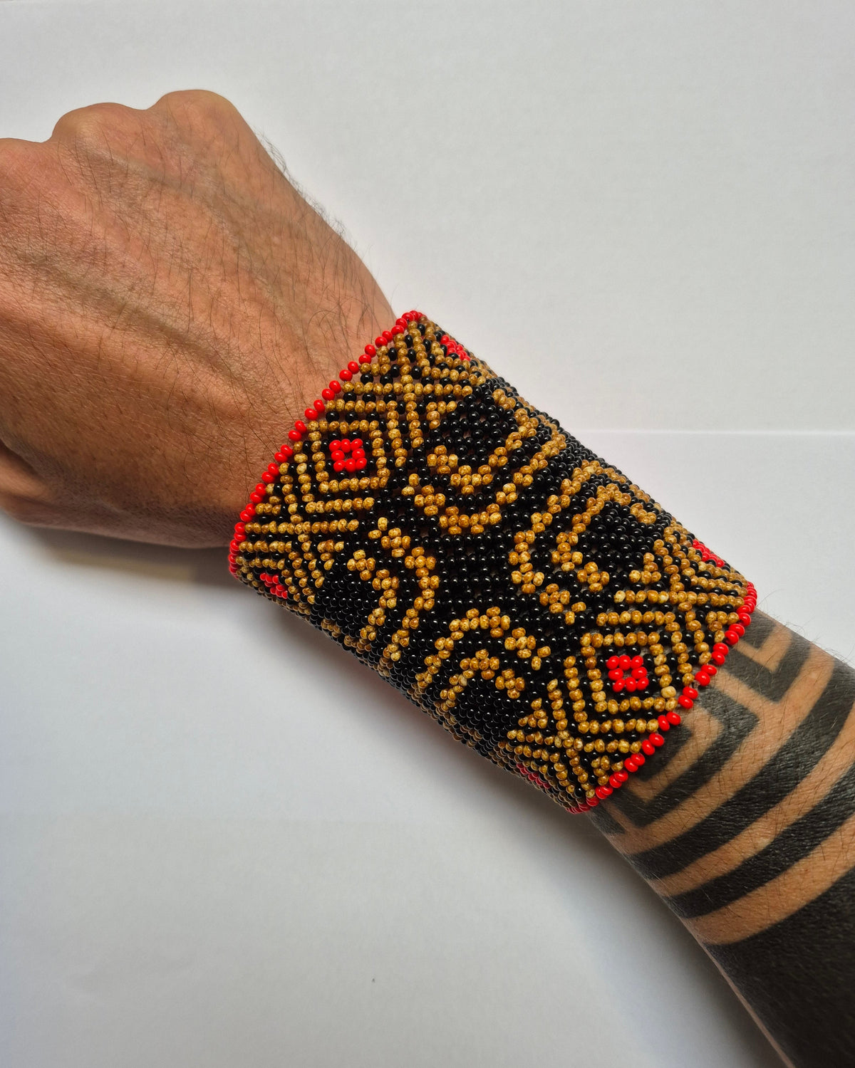 Pulseira de Miçanga fio Elástico Povo Kamayurá