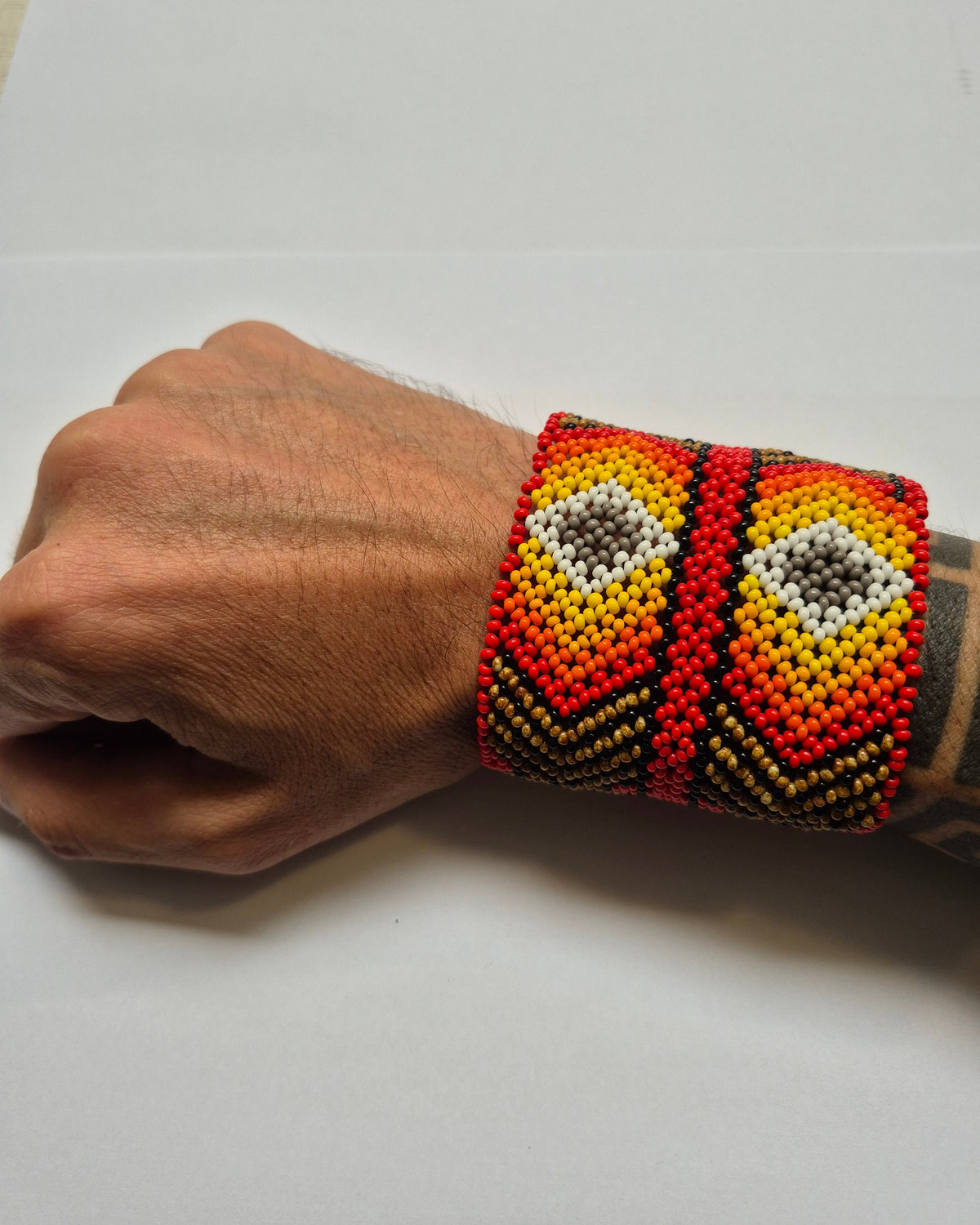 Pulseira de Miçanga fio Elástico Povo Kamayurá