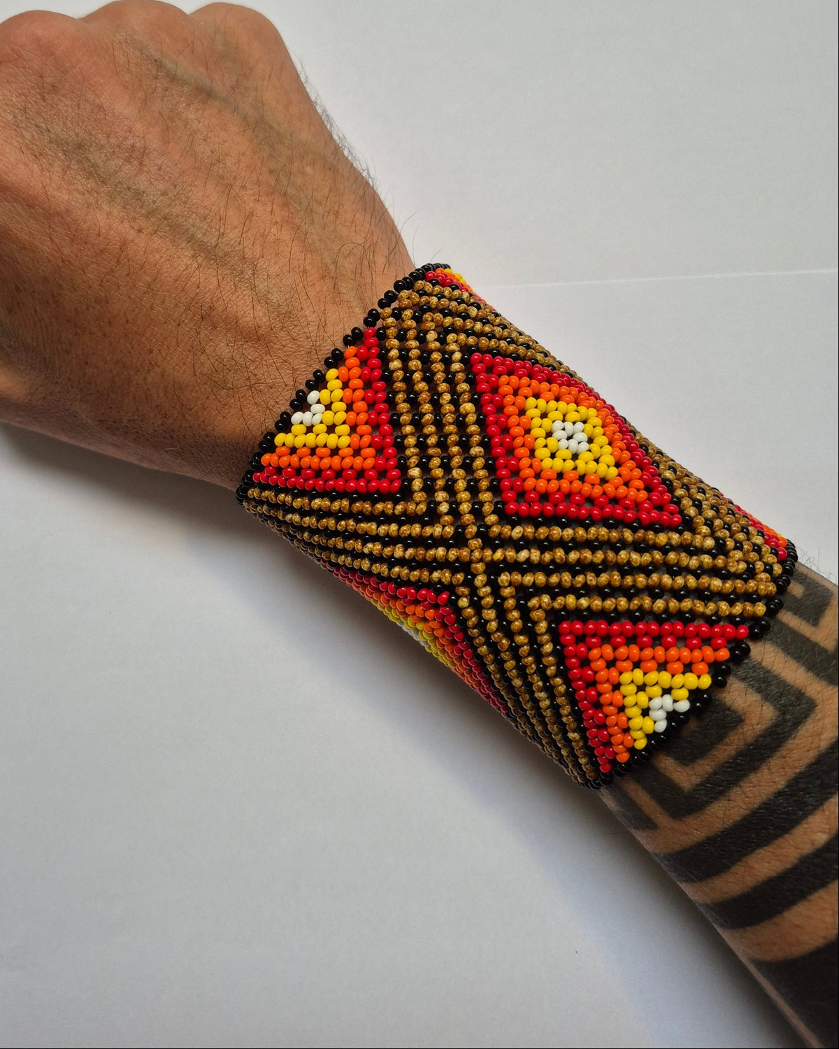 Pulseira de Miçanga fio Elástico Povo Kamayurá