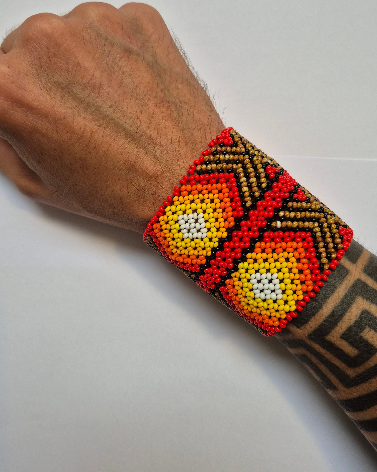 Pulseira de Miçanga fio Elástico Povo Kamayurá