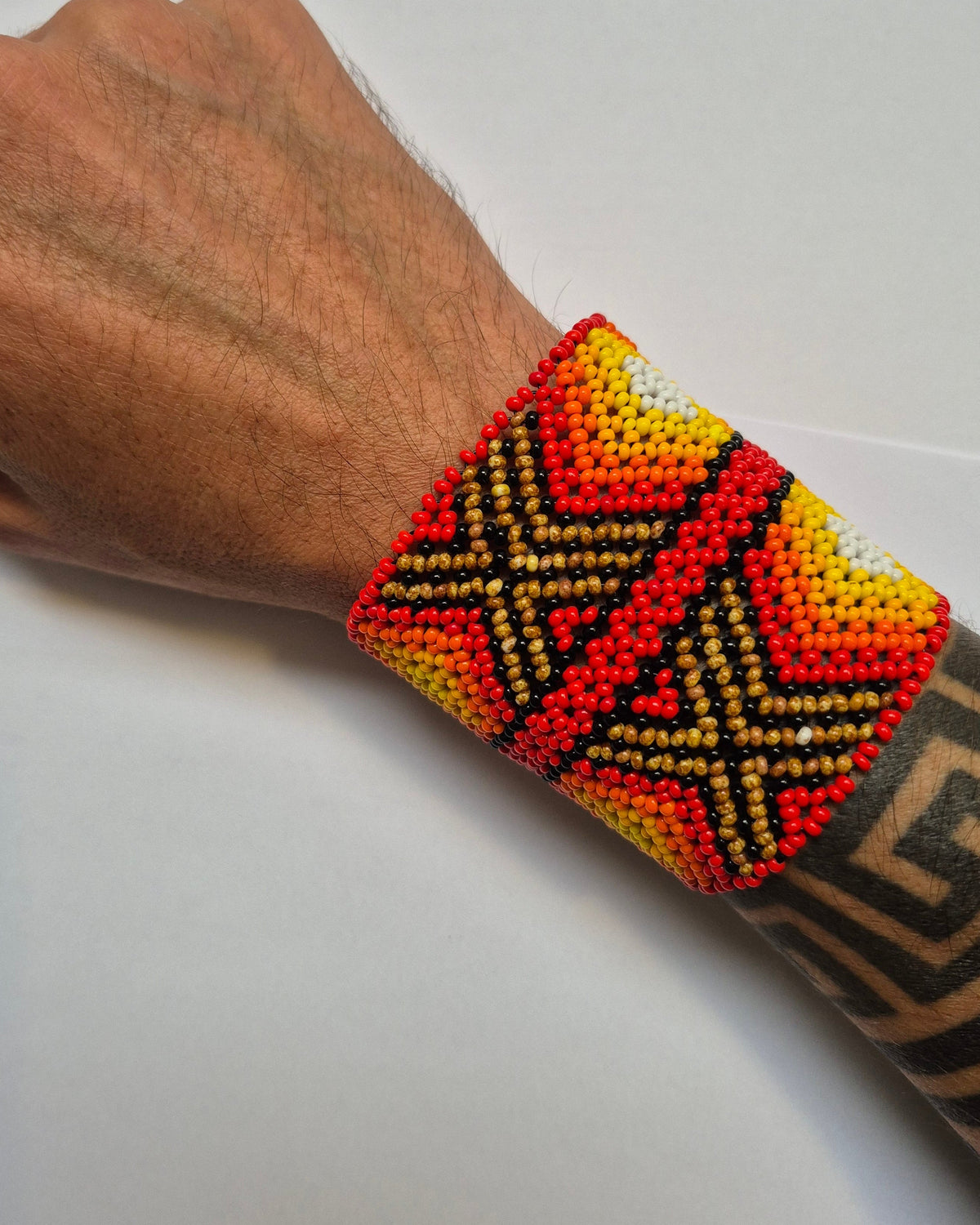 Pulseira de Miçanga fio Elástico Povo Kamayurá