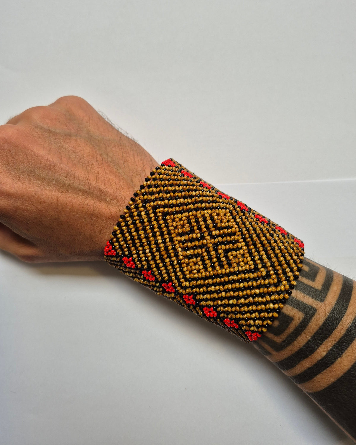 Pulseira de Miçanga fio Elástico Povo Kamayurá