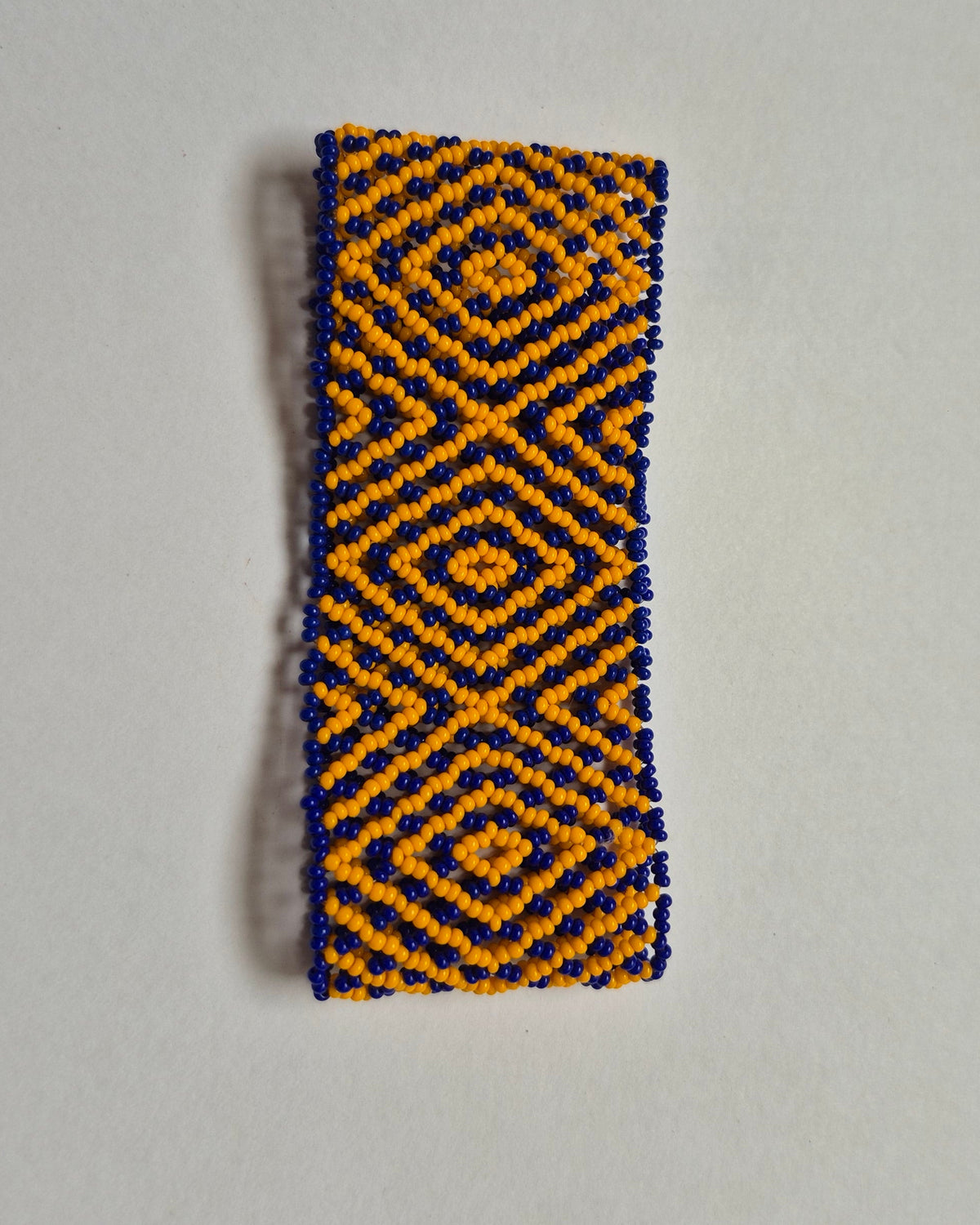 Pulseira de Miçanga Azul e Laranja Povo Waura