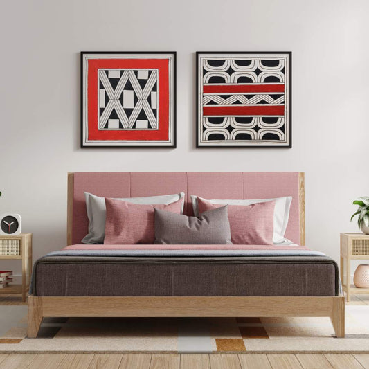 Pintura Grafismo em Tela Povo Kuikuro