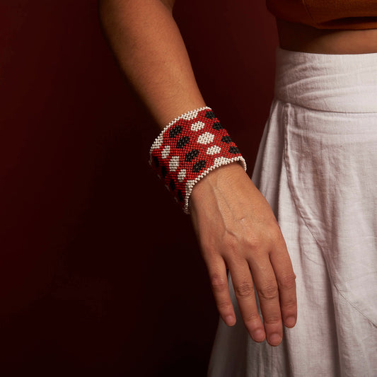 Pulseira de Miçanga  Artesanal Indígena Povo Kayapó