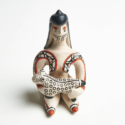 Boneca de cerâmica Ritxoko Povo Karajá