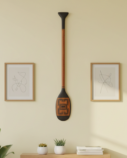 Remo decorativo de Madeira Povo Kayabi