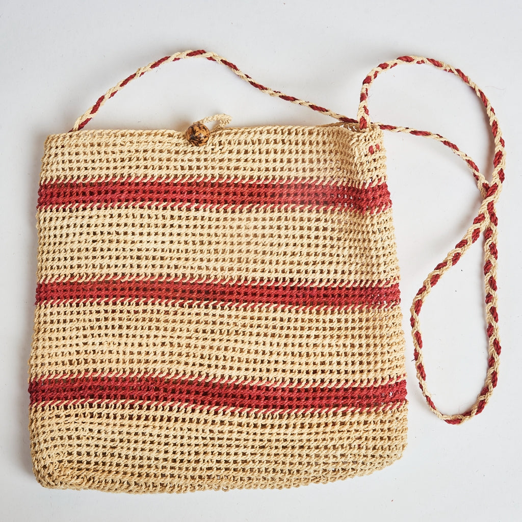 Bolsa Médio Artesanal de Fibra Natural