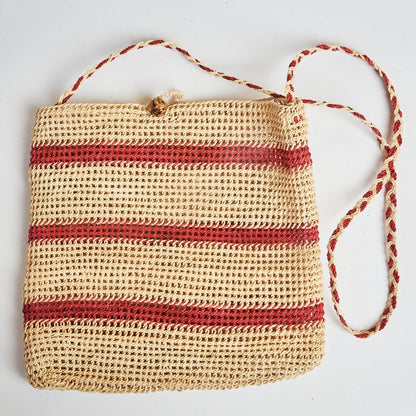 Bolsa Médio Artesanal de Fibra Natural