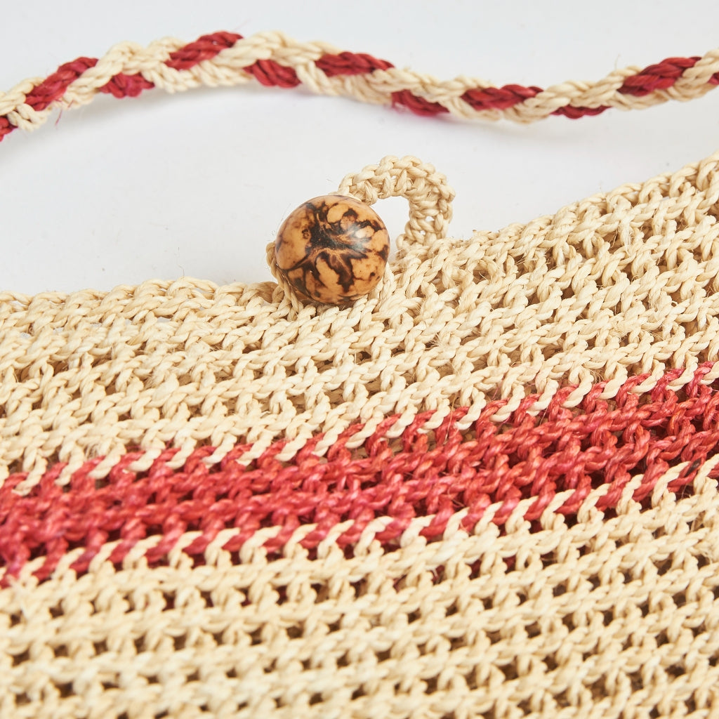 Bolsa Médio Artesanal de Fibra Natural